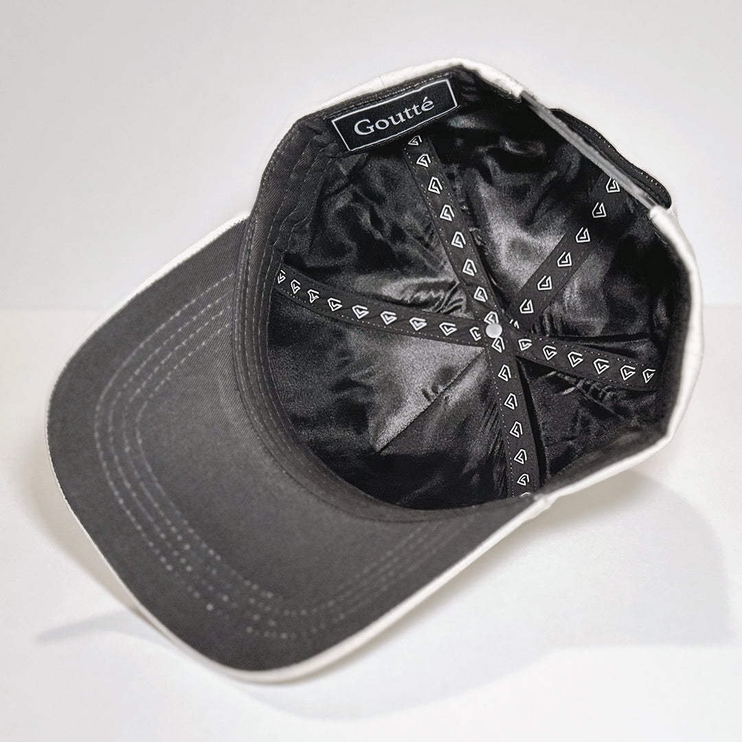 Off White Snapback Cap - Cotton with Satin Lining Cap