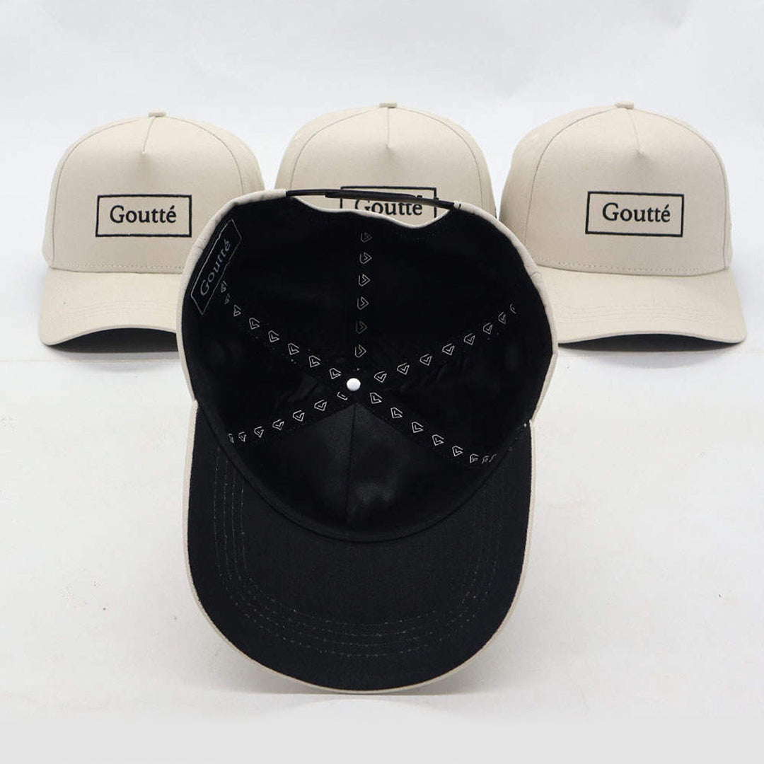 Off White Snapback Cap - Cotton with Satin Lining Cap
