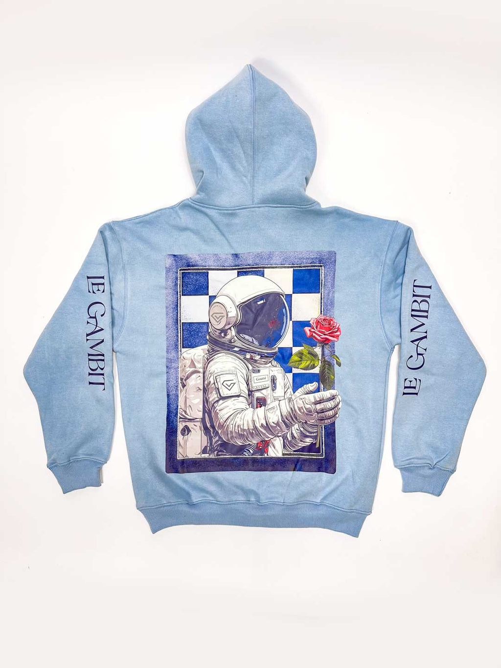 Love of the Game - Heavy Acid Wash Hoodie - Icy Blue