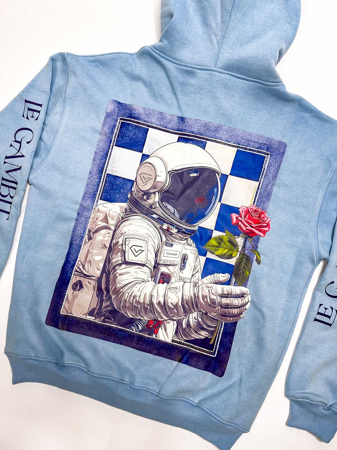 Love of the Game - Heavy Acid Wash Hoodie - Icy Blue