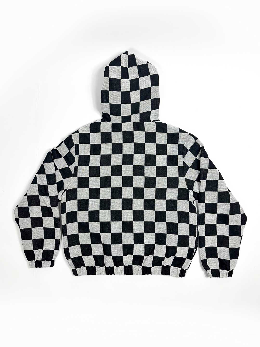 Level the Playing Field - Tapestry Hoodie - Black and White Chessboard Pattern
