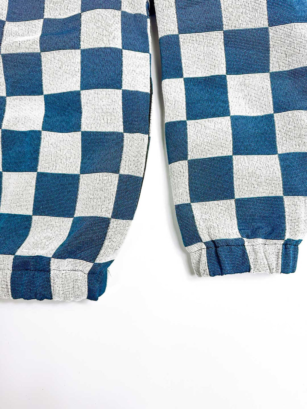 Level the Playing Field - Tapestry Hoodie - Blue and White Chessboard Pattern