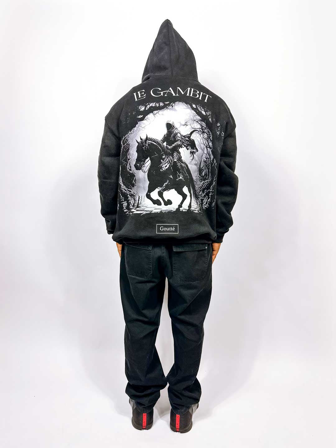 The Endgame - Heavy Acid Wash Hoodie - Black