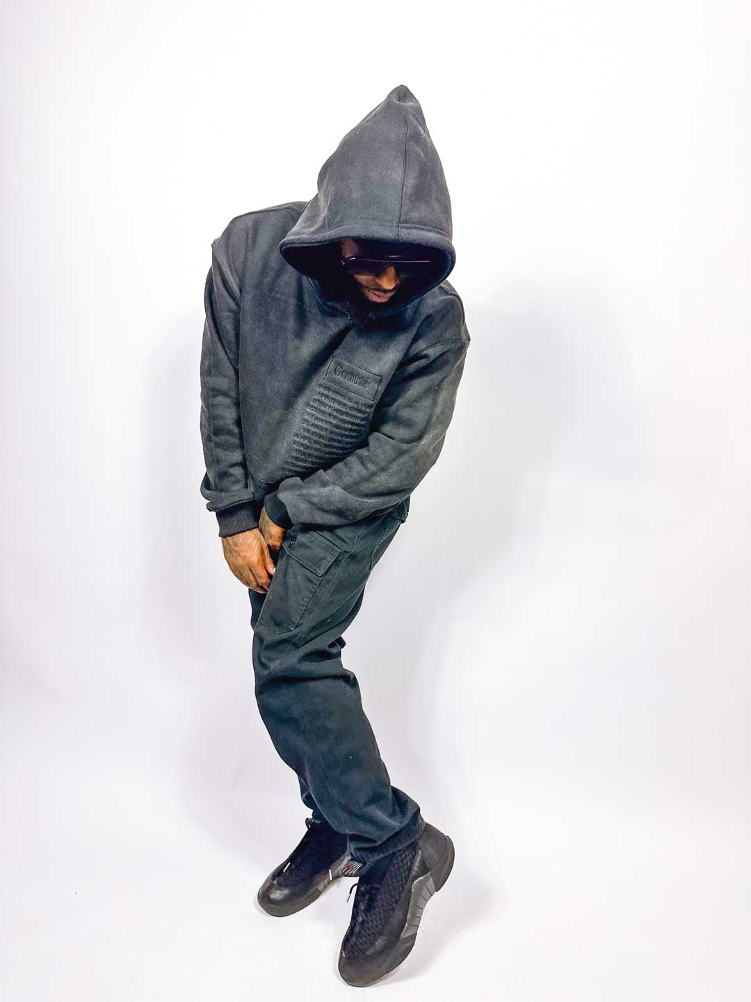 The Endgame - Heavy Acid Wash Hoodie - Black