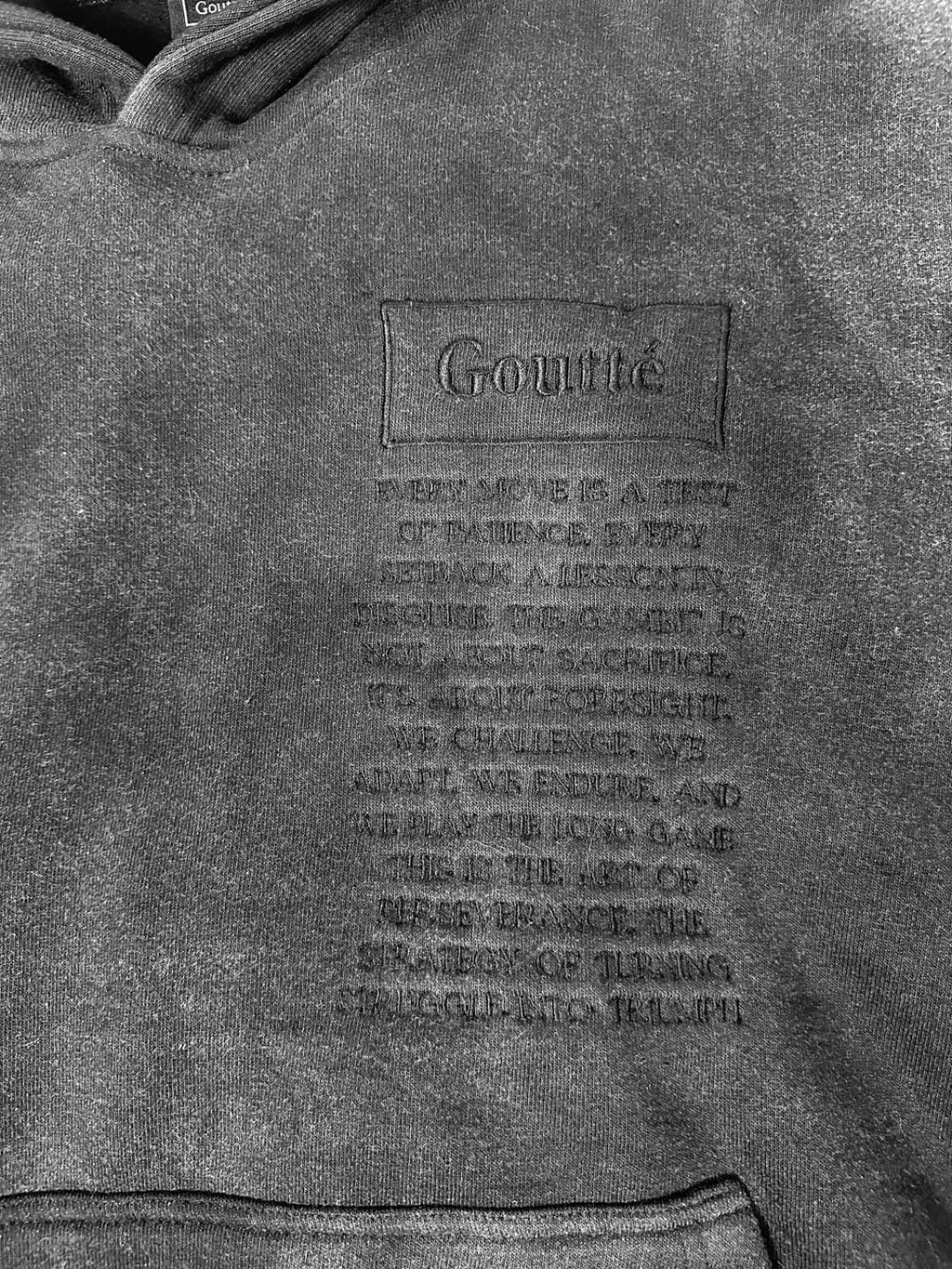 The Endgame - Heavy Acid Wash Hoodie - Black