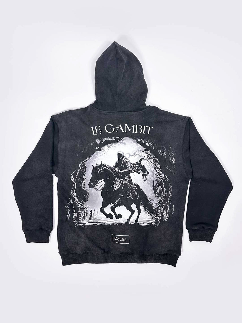 The Endgame - Heavy Acid Wash Hoodie - Black