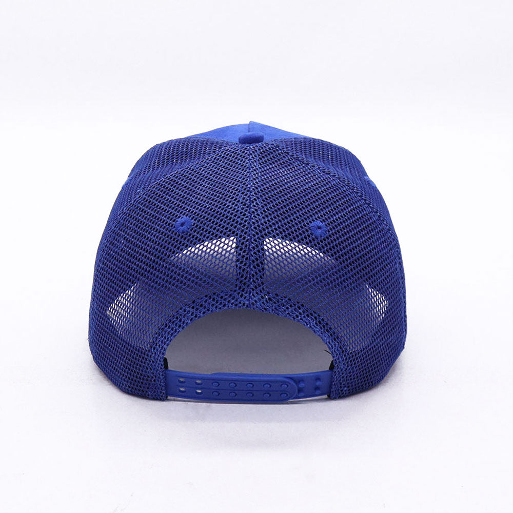 Royal Blue Suede Trucker Hat