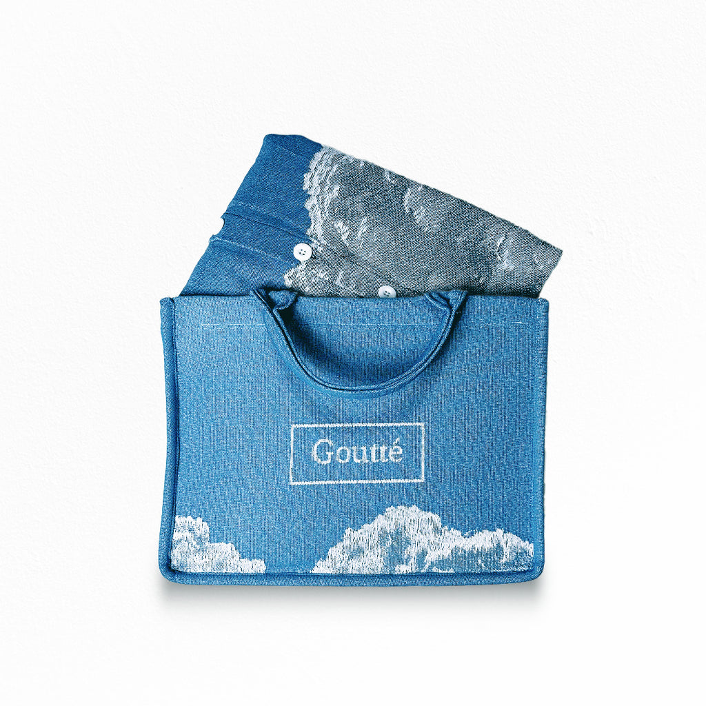 Blue Skies Tapestry Shirt and Shorts Set - Goutté Summer