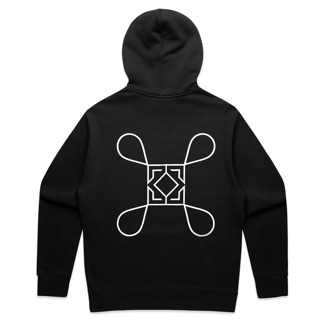 Black Diamond Drip Hoodie - Black Set