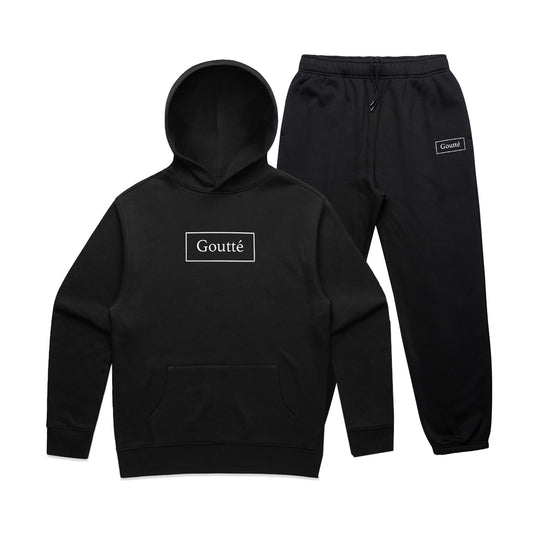 Black Diamond Drip Hoodie - Black Set