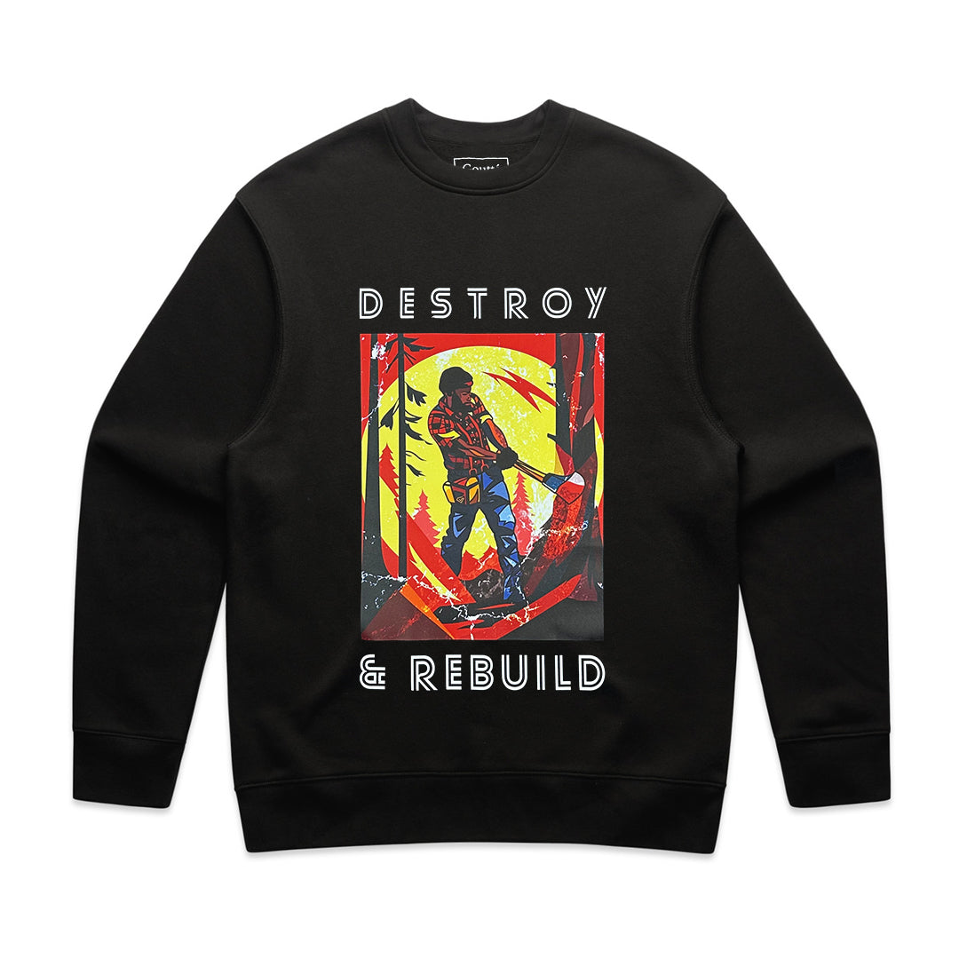 Destroy & Rebuild Sweater - Black