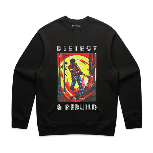 Destroy & Rebuild Sweater - Black