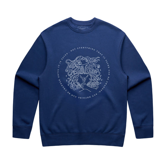 Facing Change Sweater - Blue