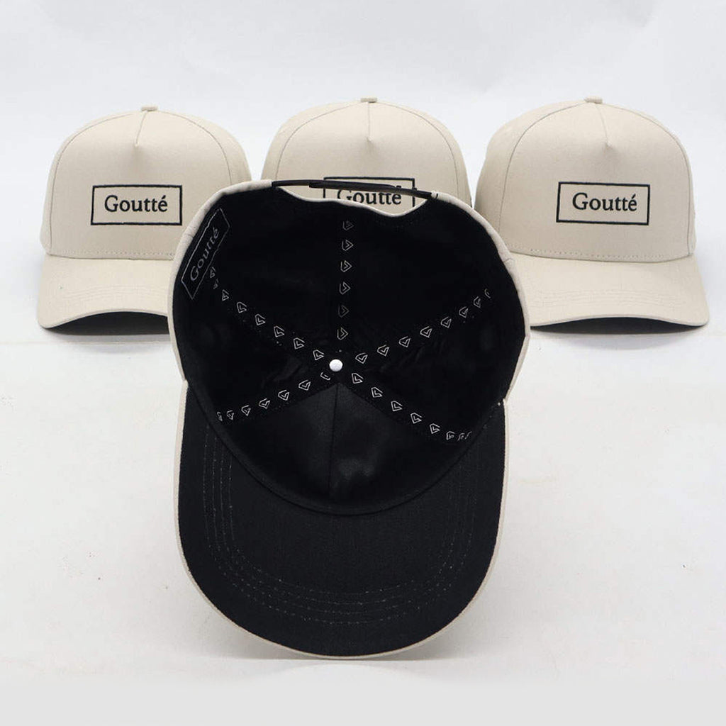 Off White Snapback Cap - Cotton with Satin Lining Cap