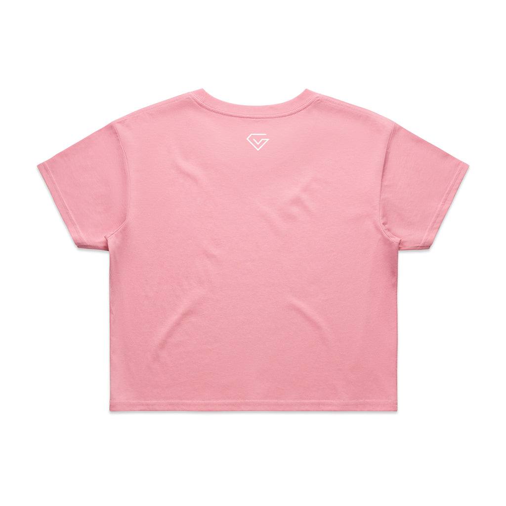 Classic Logo Tee - Women's - Pink Crop Top