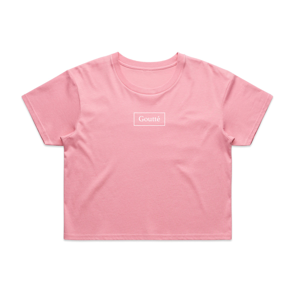 Classic Logo Tee - Women's - Pink Crop Top