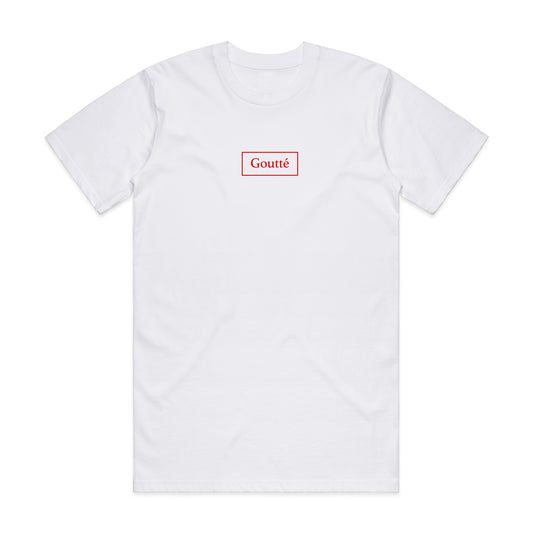 Classic Logo Tee - White with a Red Pen