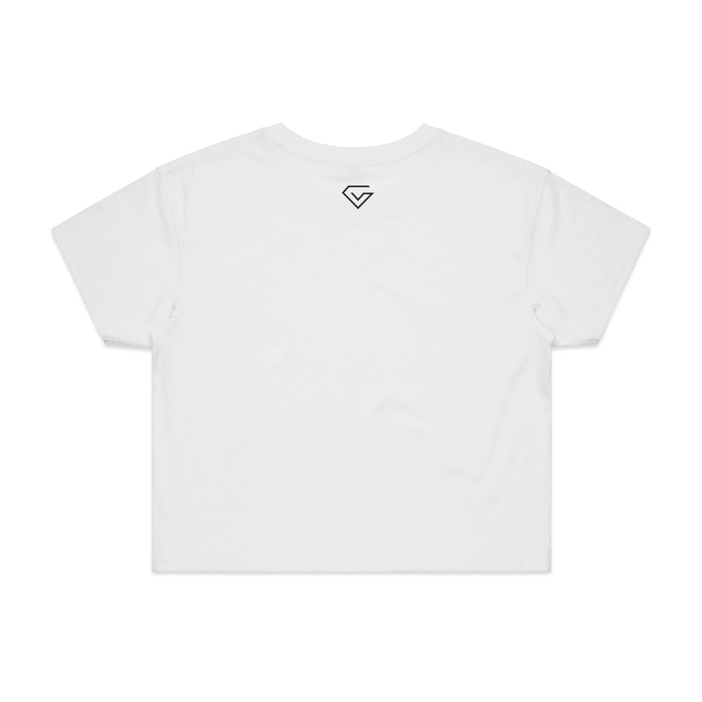 Classic Logo Tee - Women's - White Crop Top