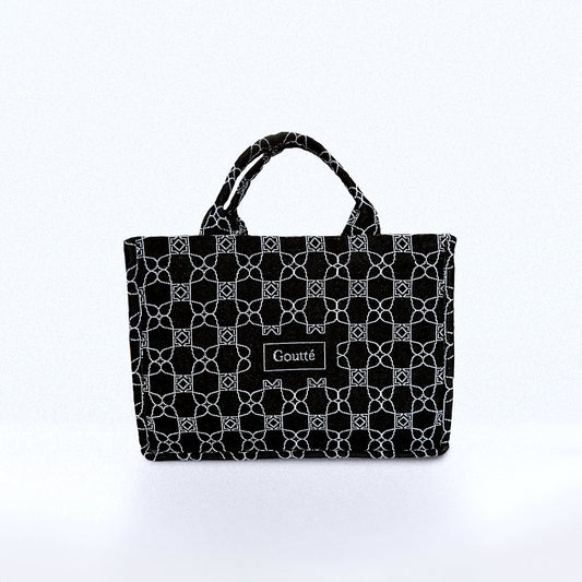 Tapestry Tote Bag - Black Diamond Drip